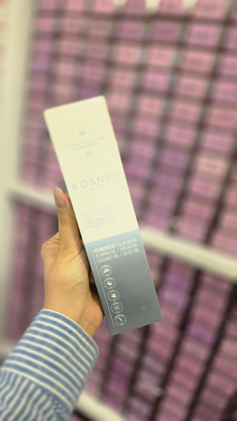 رنگ مو بوسنه بدون آمونیاک ۱۰۰ میل، کرم رنگ موی حرفهای با پوششدهی بالا، Bosne Ammonia-Free Hair Color Cream 100ml