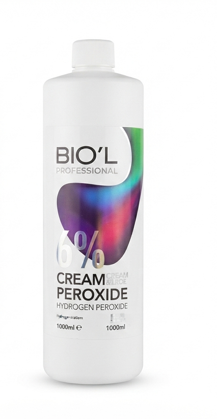 اکسیدان ۶ درصد بیول ۷۰۰ میلیلیتر مدل پروفشنال، خرید اکسیدان کرمی برای رنگ مو، Biol Professional 6% Cream Developer 700ml, Hair Color Oxidant