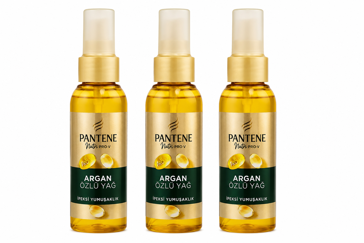 روغن آرگان مو پنتن مدل Ipeksi Yumuşaklık برای نرمی و درخشندگی مو، Pantene Argan Oil Hair Treatment