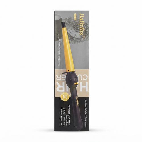 فرکن مخروطی حرفهای بابلیس برای حالتدهی مو، دستگاه فر کننده BaByliss Conical Hair Curler با بستهبندی اصلی و کیفیت عالی.