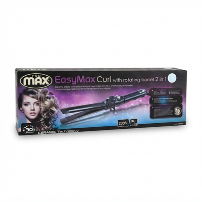 فرکننده مو پرو مکس مدل EasyMax Curl چرخشی 2 در 1 برای حالت‌دهی مو، MAX EasyMax Curl 2 in 1 Rotating Hair Curler
