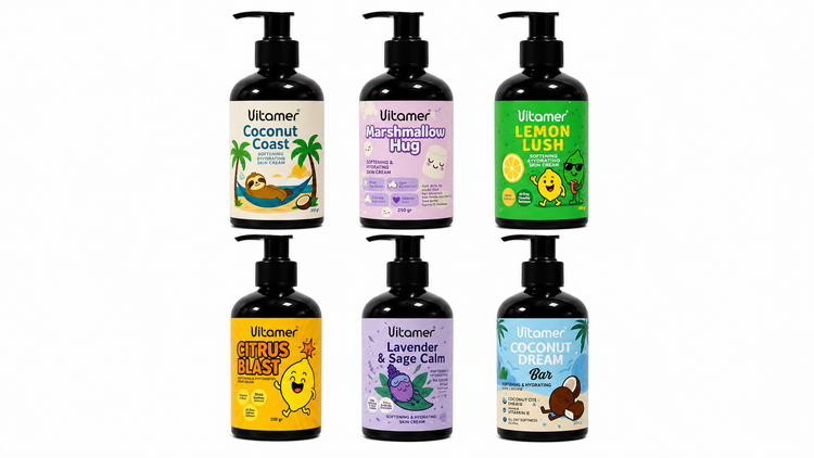 Coconut Coast — نارگیل Marshmallow Hug — مارشمالو Lemon Lush — لیمو Citrus Blast — مرکبات Lavender & Sage Calm — اسطوخودوس و مریمگلی Coconut Dream Bar — نارگیل