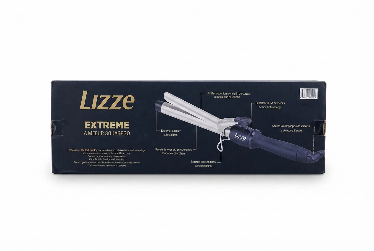 فر کننده مو حرفه‌ای لیز مدل Lizze Extreme، دستگاه حالت دهنده و فر کننده تیتانیومی با تکنولوژی پیشرفته، Professional hair curler for perfect styling results»