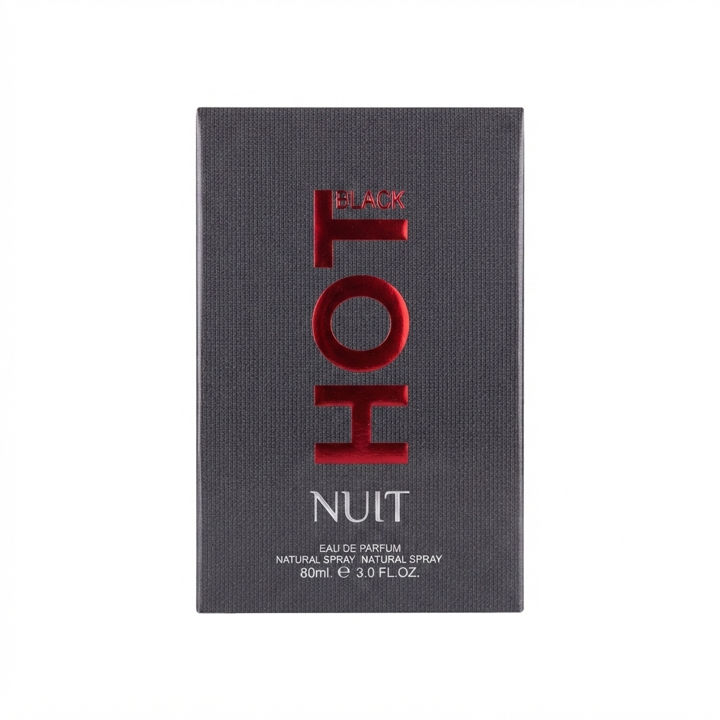 دکلن مردانه هات بلک نویت ۱۰۰ میل، خرید عطر اورجینال | HOT Black Nuit Eau de Parfum 100ml