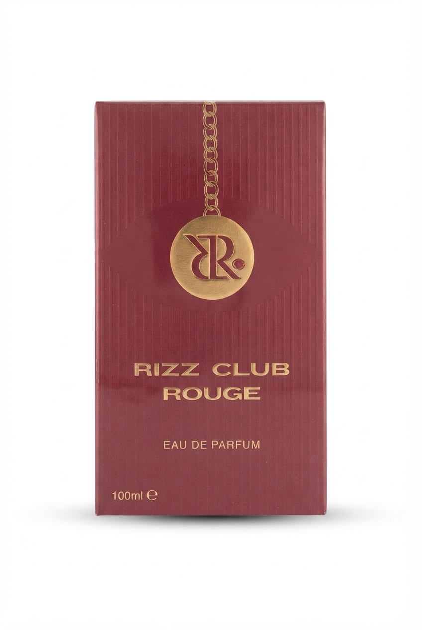 ادو پرفیوم زنانه ریز کلاب روژ ۱۰۰ میل | Rizz Club Rouge Eau de Parfum 100ml»  «عطر زنانه قرمز و شیک Rizz Club Rouge با بسته‌بندی جذاب | Red women’s perfume box»  «خرید ادکلن زنانه ریز کلاب روژ اصل ۱۰۰ میلی‌لیتر | Buy Rizz Club Rouge perfume»  «بسته‌بندی قر