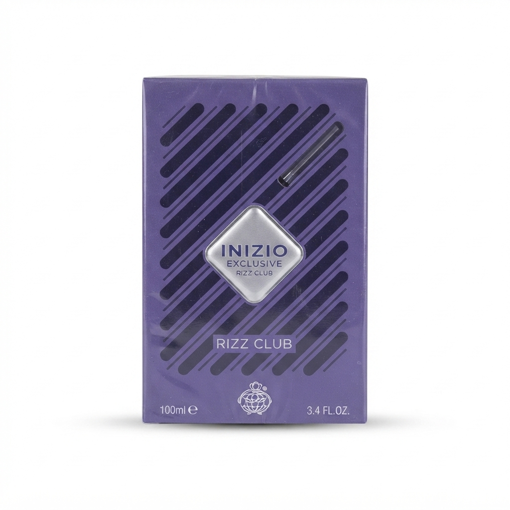 دکلن مردانه اینیزیو (Inizio) مدل For Him حجم ۱۰۰ میلی‌لیتر متن جایگزین ۲: خرید عطر مردانه Inizio For Him اورجینال، ادو پرفیوم ۱۰۰ میل خوشبو متن جایگزین ۳: Inizio For Him Eau de Parfum for men, 100ml original perfume bottle متن جایگزین ۴: نمای استودیویی عطر