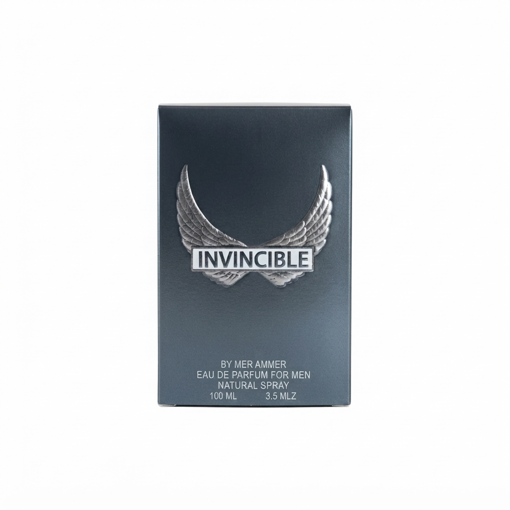 ادو پرفیوم مردانه اینوینسیبل Invincible By Mer Ammer ۱۰۰ میل  ۲. عطر مردانه شکست‌ناپذیر Invincible با ماندگاری بالا  ۳. خرید عطر ۱۰۰ میل مردانه Invincible By Mer Ammer