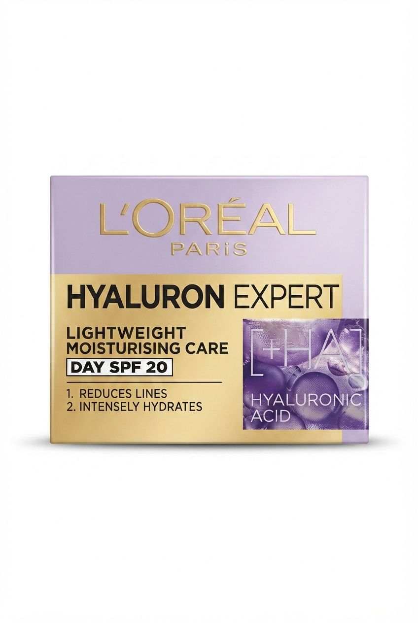 کرم روز لورآل Hyaluron Expert SPF20، آبرسان سبک با هیالورونیک اسید و بافت لطیف برای پوست شاداب‌تر