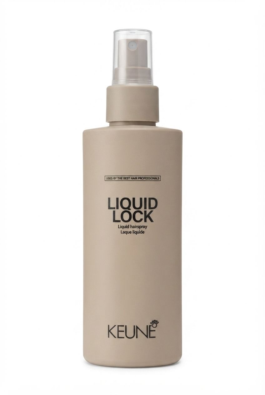 اسپری حالت‌دهنده مو کئون Keune Liquid Lock مدل Liquid Hairspray مناسب فرم‌دهی و تثبیت استایل مو