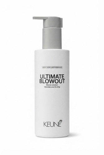 لوسیون حجم دهنده و محافظ حرارت مو کئون Keune Style Ultimate Blowout 200ml مدل Blowdry Volumizer مناسب براشینگ حرفه ای و ایجاد حجم و درخشش طبیعی مو