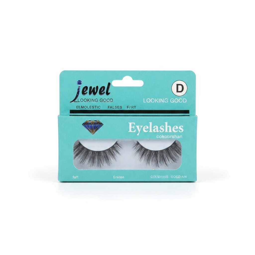 خرید مژه مصنوعی جول (Jewel) مدل D، بستهبندی زیبا و استاندارد برای لوازم آرایشی، Professional beauty tool Jewel eyelashes D-model for cosmetic use