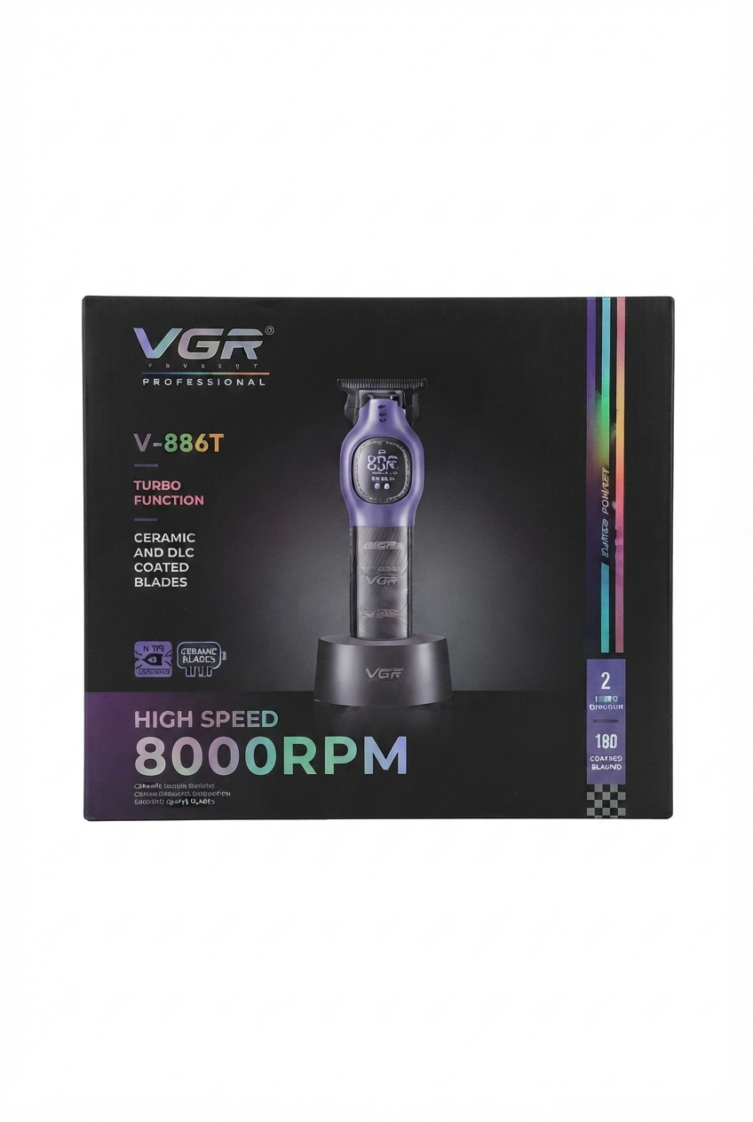 خرید ریش‌تراش وی‌جی‌آر V-886T با کیفیت بالا  ۵. VGR V-886T Hair Trimmer and Shaver  ۶. ریش‌تراش حرفه‌ای وی‌جی‌آر V-886T مناسب اصلاح صفر