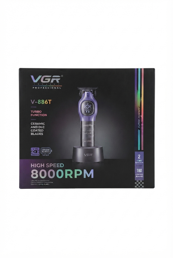 خرید ریشتراش ویجیآر V-886T با کیفیت بالا ۵. VGR V-886T Hair Trimmer and Shaver ۶. ریشتراش حرفهای ویجیآر V-886T مناسب اصلاح صفر