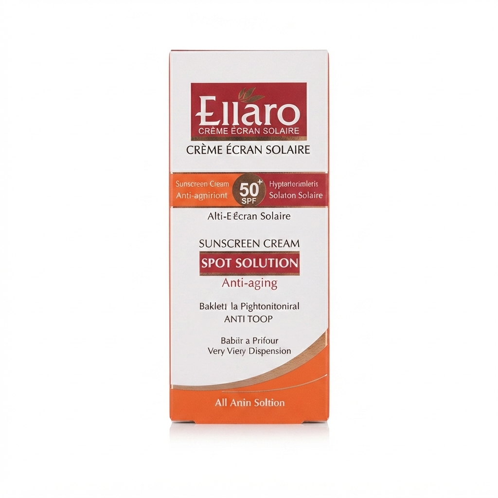 ضد آفتاب الارو بی رنگ مناسب پوست دارای لک SPF 50 Ellaro Colorless Sunscreen for Hyperpigmented Skin SPF 50 کرم ضد آفتاب الارو بدون رنگ مخصوص پوست لک دار SPF 50 ضد آفتاب الارو SPF 50 برای لک صورت و روشن کننده پوست