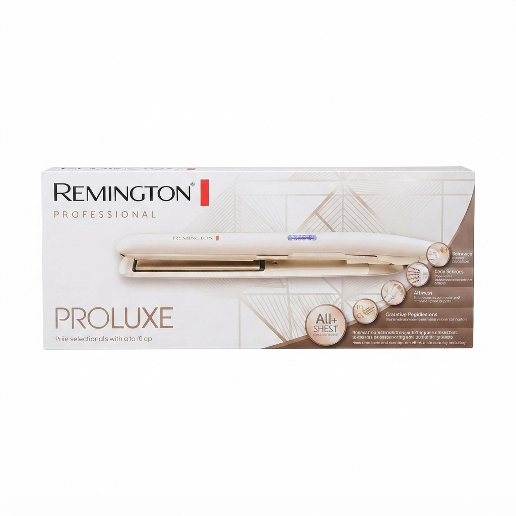 اتو مو سفید رمینگتون مدل پرو لوکس S9100، صاف‌کننده حرفه‌ای با عملکرد پیشرفته، Remington S9100 Pro-Luxe White Hair Straightener, Professional Styling Tool