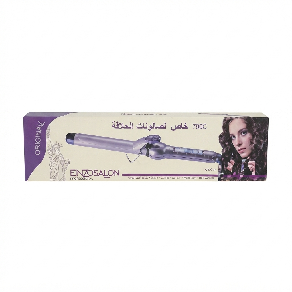 فر کننده مو انزو مدل En-13803 سایز ۱۹ میلیمتر، ایجاد فرهای ریز و پرحجم، Enzo En-13803 19mm Professional Curling Iron, Small Barrel for Tight Curls