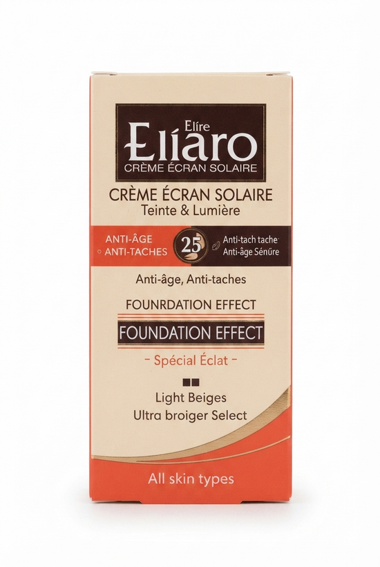 کرم ضد آفتاب کرم پودری الارو SPF 25 بژ روشن حجم 40ml