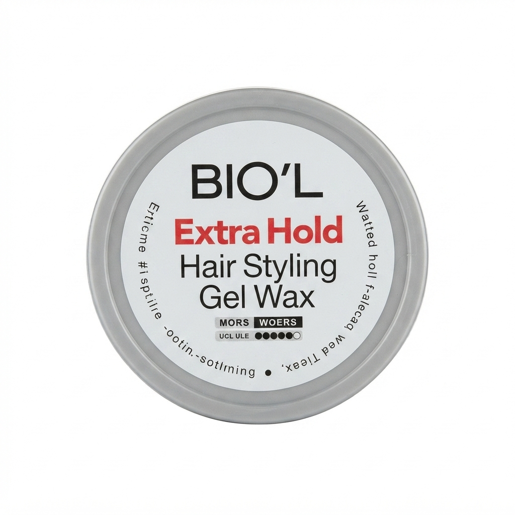 ژل واکس مو بیول مدل اکسترا هولد (Biol Extra Hold Hair Wax Gel) با قدرت نگهداری فوق‌العاده قوی (Extra Strong Hold)، مناسب برای استایل‌های حرفه‌ای و ماندگار، حجم 150 میلی‌لیتر، آرایش مو، حالت‌دهنده قوی، حجم‌دهنده، فاقد چسبندگی.