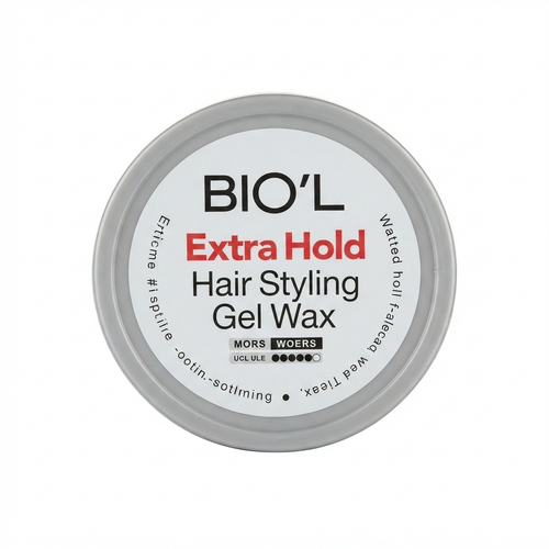 ژل واکس مو بیول مدل اکسترا هولد (Biol Extra Hold Hair Wax Gel) با قدرت نگهداری فوقالعاده قوی (Extra Strong Hold)، مناسب برای استایلهای حرفهای و ماندگار، حجم 150 میلیلیتر، آرایش مو، حالتدهنده قوی، حجمدهنده، فاقد چسبندگی.