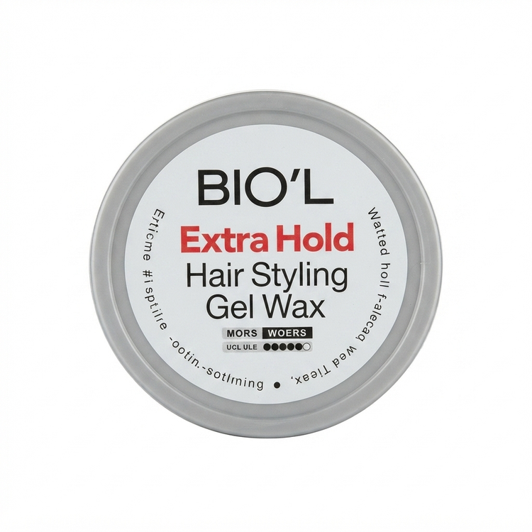 ژل واکس مو بیول مدل اکسترا هولد (Biol Extra Hold Hair Wax Gel) با قدرت نگهداری فوقالعاده قوی (Extra Strong Hold)، مناسب برای استایلهای حرفهای و ماندگار، حجم 150 میلیلیتر، آرایش مو، حالتدهنده قوی، حجمدهنده، فاقد چسبندگی.
