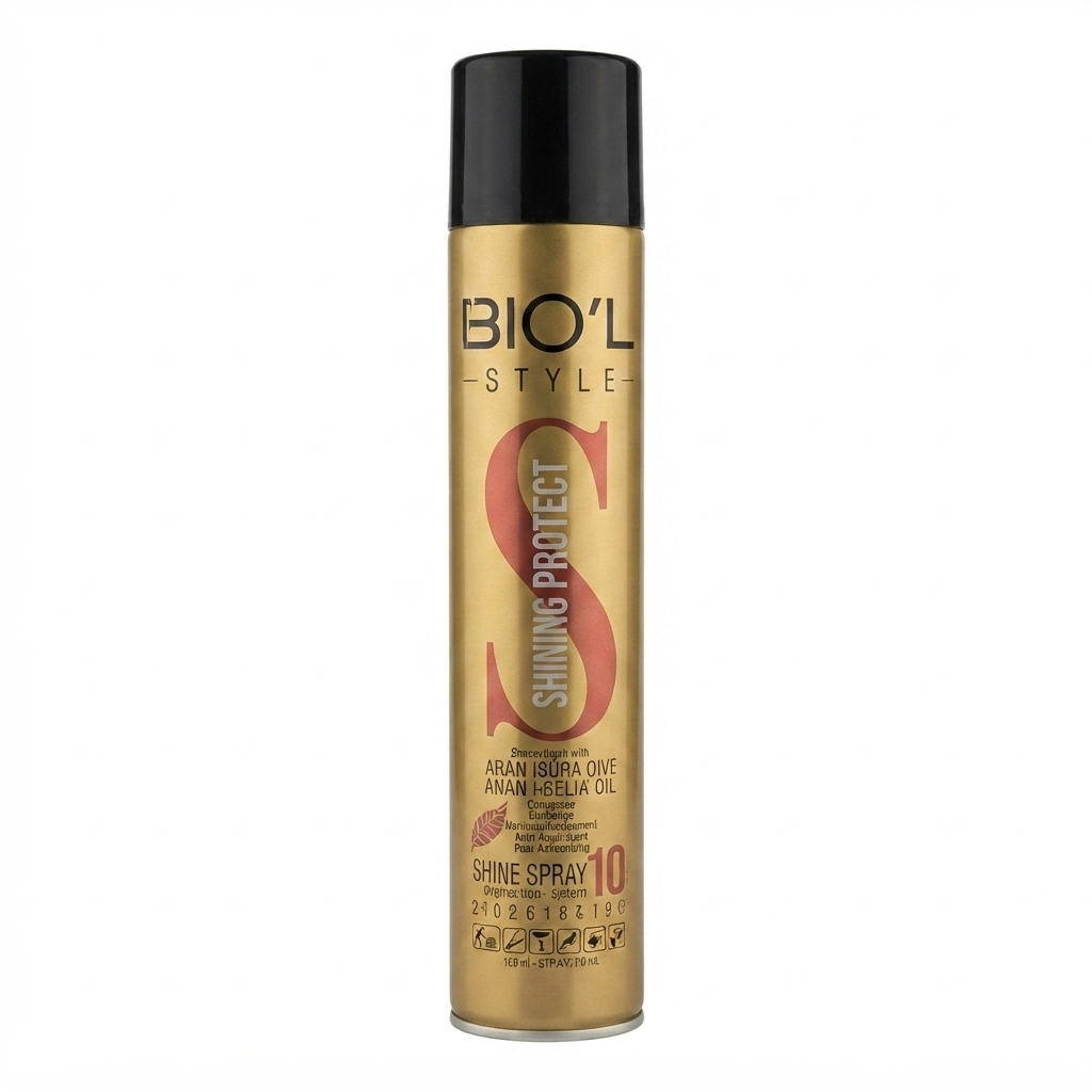 اسپری براقکننده و حالتدهنده طلایی بیول (Biol Golden Shine & Styling Hair Spray)، با ایجاد درخشندگی لوکس و حالتدهی مطلوب، مناسب برای افزودن جلوه براق و حرفهای به موها، فرمولاسیون سبک، محافظت کننده، ایدهآل برای شبنم، مهمانیها و استایلهای ویژه.