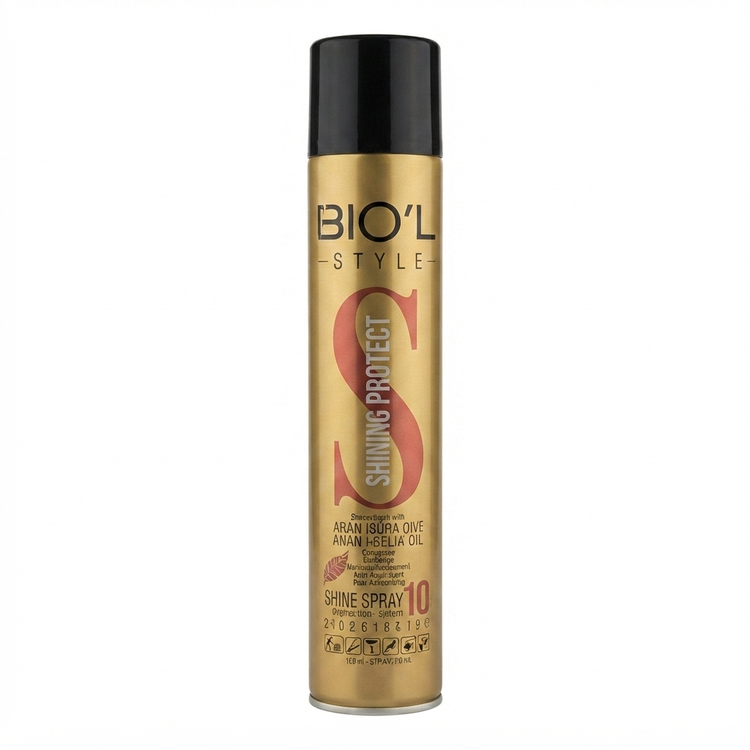 اسپری براقکننده و حالتدهنده طلایی بیول (Biol Golden Shine & Styling Hair Spray)، با ایجاد درخشندگی لوکس و حالتدهی مطلوب، مناسب برای افزودن جلوه براق و حرفهای به موها، فرمولاسیون سبک، محافظت کننده، ایدهآل برای شبنم، مهمانیها و استایلهای ویژه.