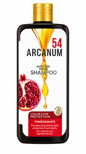 شامپو آرکانوم با عصاره انار، سیر و آرگان — Arcanum pomegranate, garlic and argan shampoo بطری شامپوی آرکانوم مدل انار سیر و آرگان — Arcanum pomegranate garlic & argan shampoo bottle شامپوی تقویتکننده آرکانوم حاوی آرگان و سیر — Arcanum strengthening sham