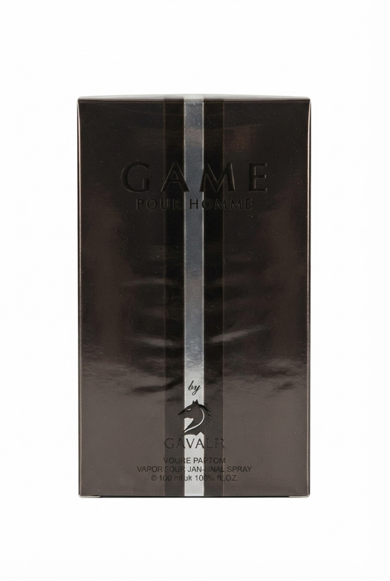 خرید عطر مردانه گیم پور هوم بای کاوالیر Game Pour Homme by Cavalier با رایحه چوبی و ادویهای؛ مناسب استفاده روزانه، رسمی و استایل شیک مردانه