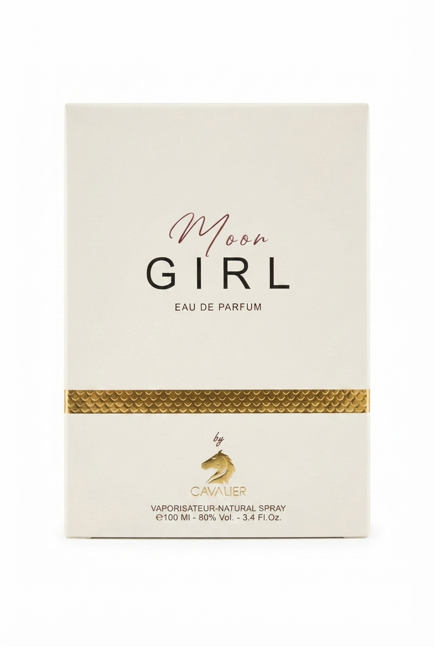 خرید عطر زنانه Moon Girl by Cavalier با رایحه میوه‌ای، گلی، مارشملو، چوب صندل و وانیل؛ عطری لطیف، شیک و ماندگار برای خانم‌ها.
