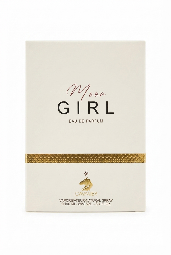 خرید عطر زنانه Moon Girl by Cavalier با رایحه میوهای، گلی، مارشملو، چوب صندل و وانیل؛ عطری لطیف، شیک و ماندگار برای خانمها.