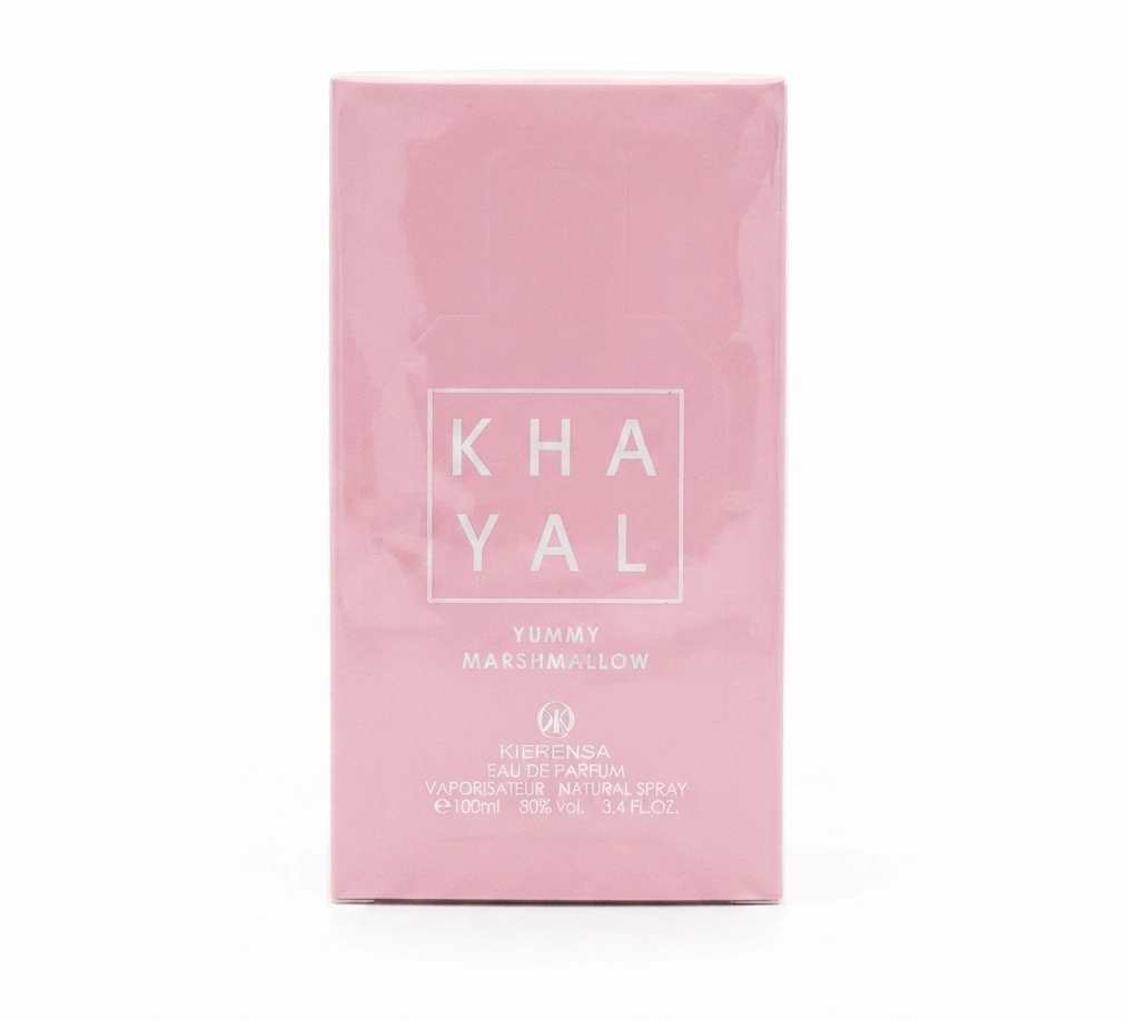 خرید عطر زنانه خیال یامی مارشمالو Khayal Yummy Marshmallow by Cavalier با رایحه شیرین، مارشمالو، گلی و وانیلی؛ عطری لطیف، خاص و مناسب استفاده روزانه.
