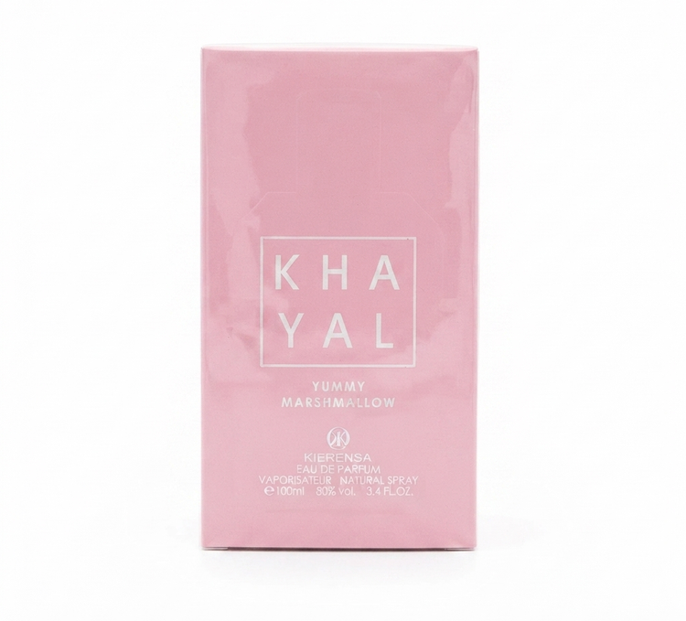 خرید عطر زنانه خیال یامی مارشمالو Khayal Yummy Marshmallow by Cavalier با رایحه شیرین، مارشمالو، گلی و وانیلی؛ عطری لطیف، خاص و مناسب استفاده روزانه.