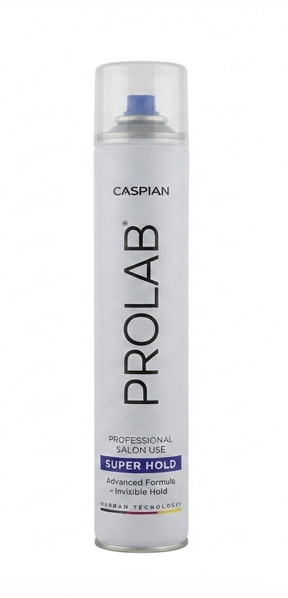 اسپری حالت‌دهنده مو کاسپین مدل سوپر هولد و مگا هولد Caspian Prolab Hair Spray Super & Mega Hold