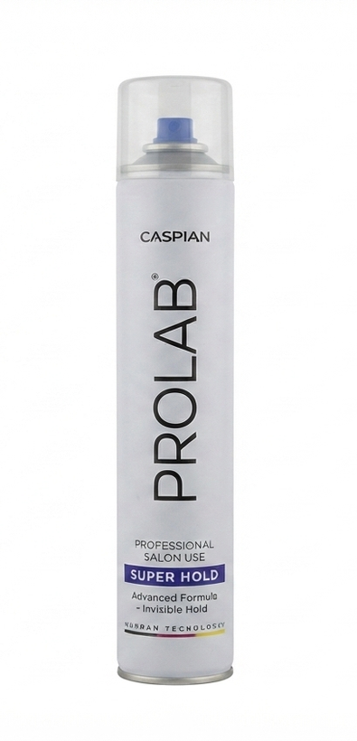 اسپری حالتدهنده مو کاسپین مدل سوپر هولد و مگا هولد Caspian Prolab Hair Spray Super & Mega Hold