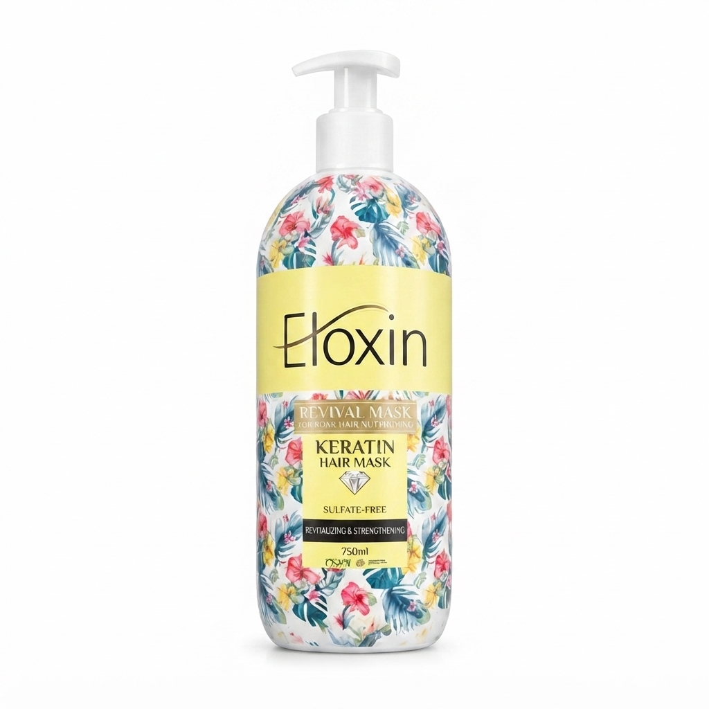 ماسک احیا کننده مو آسیب دیده الوکسین مدل Keratin کراتین
