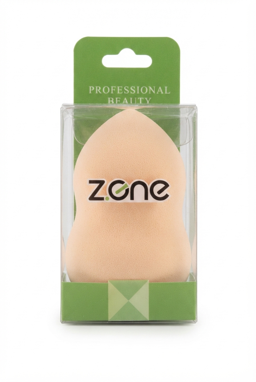 اسفنج آرایشی کانتورینگ زد وان Z.ONE در بسته‌بندی شفاف، بیوتی بلندر ساعت شنی ،ابزار تخصصی پخش کرم پودر و کانتور