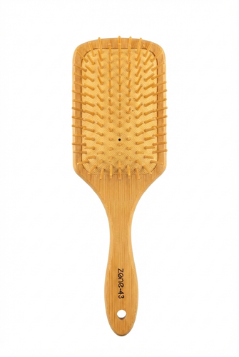 برس مو چوبی بامبو زد وان برس زد وان مدل ۴۳ برس پدالی چوبی برس دندانه چوبی zene Wooden Paddle Hair Brush zene Hair Brush Model 43 برس ماساژور پوست سر برس مو مناسب موهای بلند برس مو برای بازکردن گره برس مو چوبی زنانه و مردانه برس چوبی روزانه خرید برس مو zene