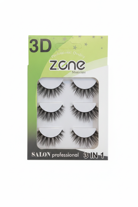 مژه مصنوعی ۳ بعدی مدل ۴۵۱ از برند Z.ONE Manicure - Z.ONE Manicure 3D False Eyelashes Model 451