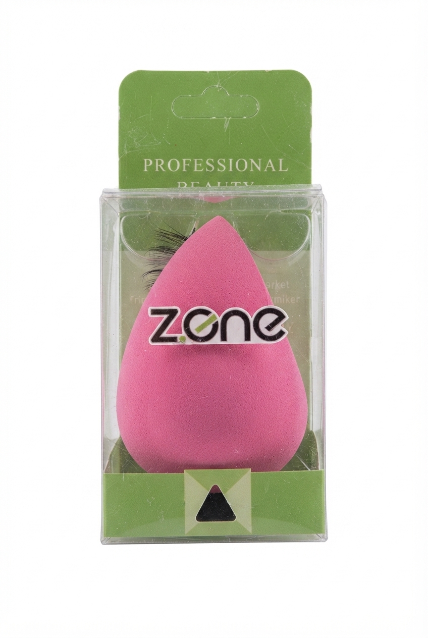Z.ONE Professional pink makeup blender sponge on white background بیوتی بلندر  مدل نصفه حرفه‌ای Z.ONE کره جنوبی اصل خرید بیوتی بلندر نرم با کیفیت بالا برند Z.ONE Professional beauty sponge Z.ONE for flawless foundation application اسفنج آرایشی Z.ONE مدل حر