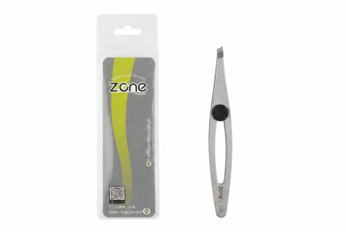 موچین انبری ارگونومیک زد وان مدل Z-120 سرکج اصل خرید موچین استیل ضدزنگ Z.one Z-120 مخصوص ابرو و موهای ریز موچین سالنی حلقه ای زد وان Z-120 با لبه مورب دقیق