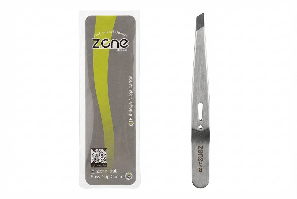 موچین سرکج استیل مات زد وان مدل Z-122 اصل خرید موچین ابرو حرفه ای Z.one Z-122 با شیار ضد لغزش موچین سالنی استیل زد وان Z122 با سری بسیار تیز و ارگونومیک