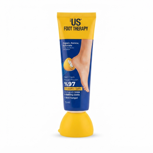 کرم ترمیم کننده و رفع ترک پاشنه پا ویت آس WITH US Foot Therapy حاوی اوره و ضد قارچ مناسب پوست دیابتی حجم 75 میلی لیتر”