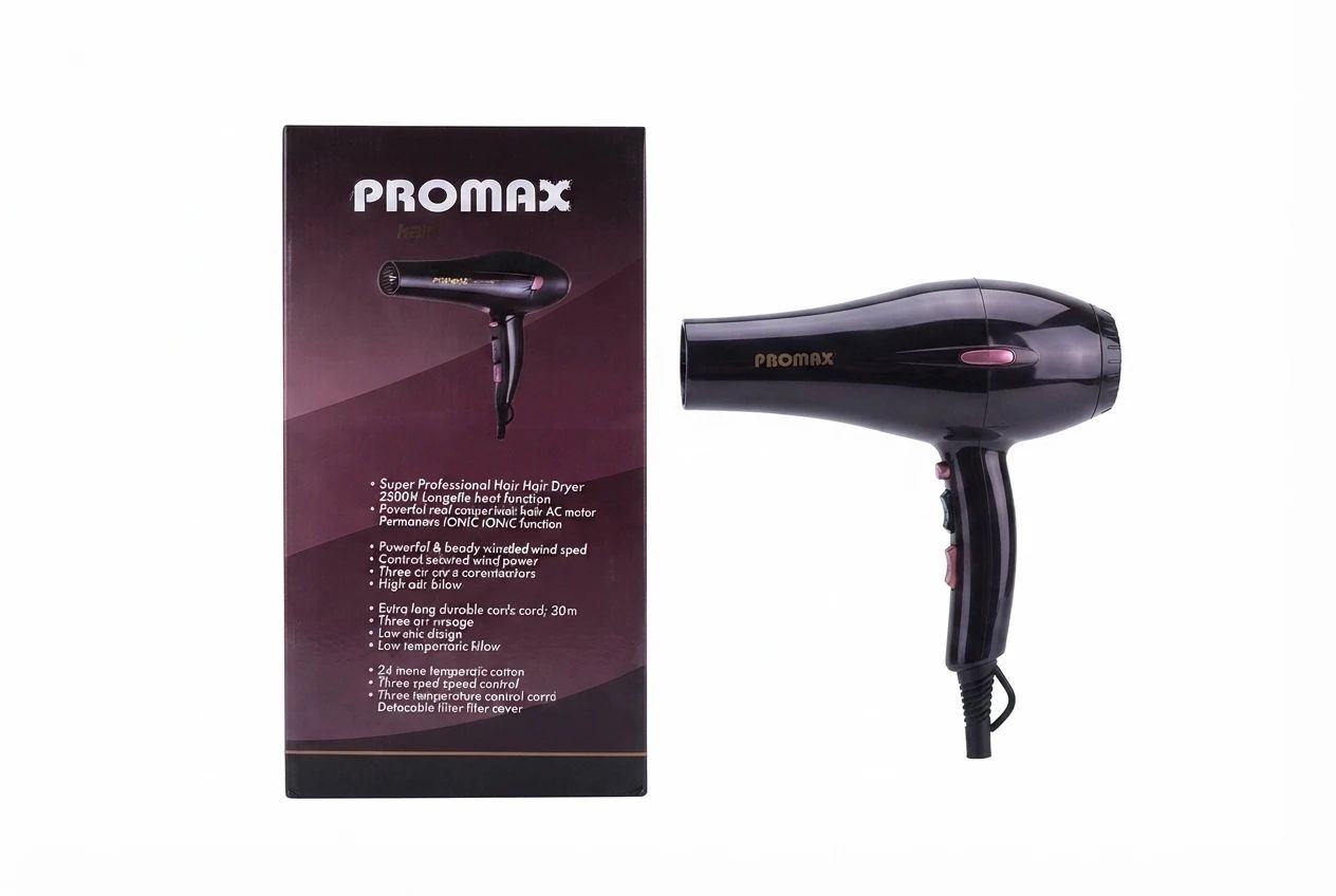 سشوار پرومکس سشوار پرومکس 2500 وات سشوار حرفه ای پرومکس سشوار Promax 7240 سشوار پرومکس موتور سنگین AC قیمت سشوار پرومکس 2500W