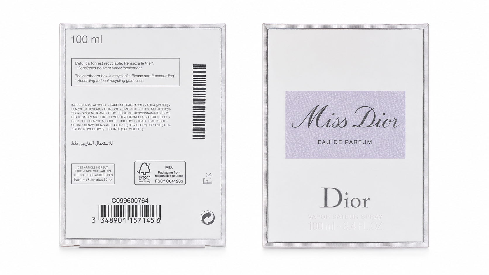 جعبه ادو پرفیوم زنانه دیور مدل Miss Dior اورجینال حجم ۱۰۰ میلی‌لیتر،ادکلن زنانه دیور میس دیور ۱۰۰ میل اصل