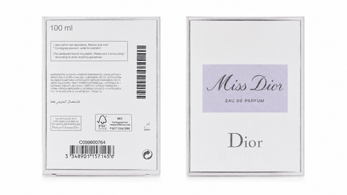 جعبه ادو پرفیوم زنانه دیور مدل Miss Dior اورجینال حجم ۱۰۰ میلیلیتر،ادکلن زنانه دیور میس دیور ۱۰۰ میل اصل