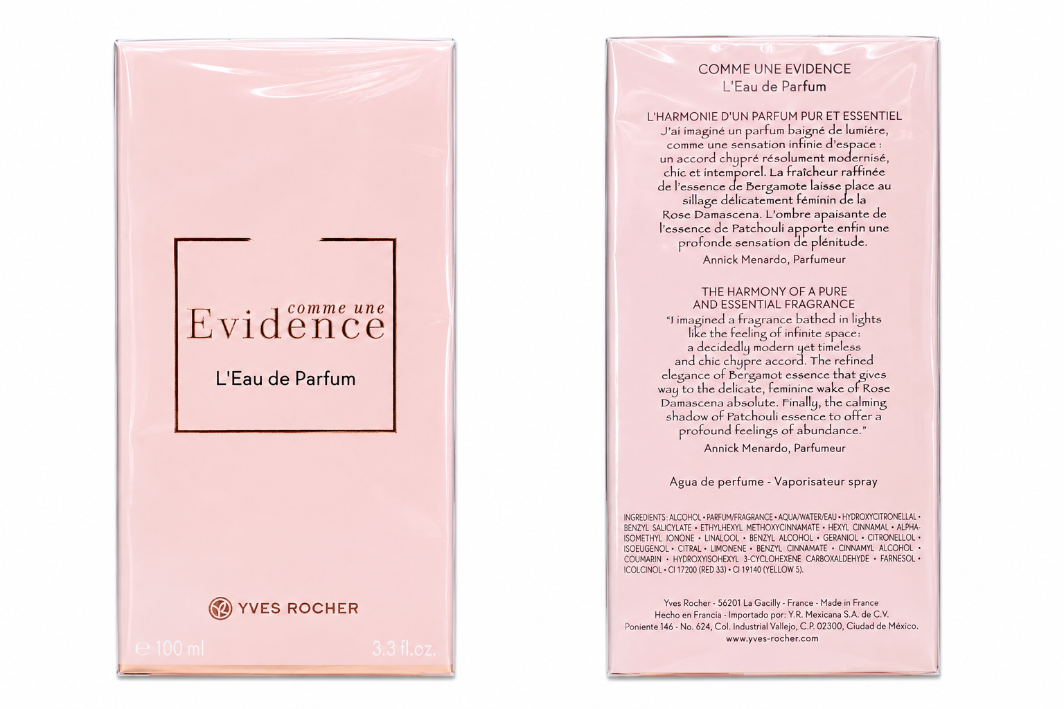 ادو پرفیوم زنانه ایو روشه مدل Comme une Evidence با رایحه گلی و چوبی، خرید عطر Yves Rocher Comme une Evidence حجم ۵۰ میلی لیتر عطر زنانه ایو روشه کوم اون اویدنس