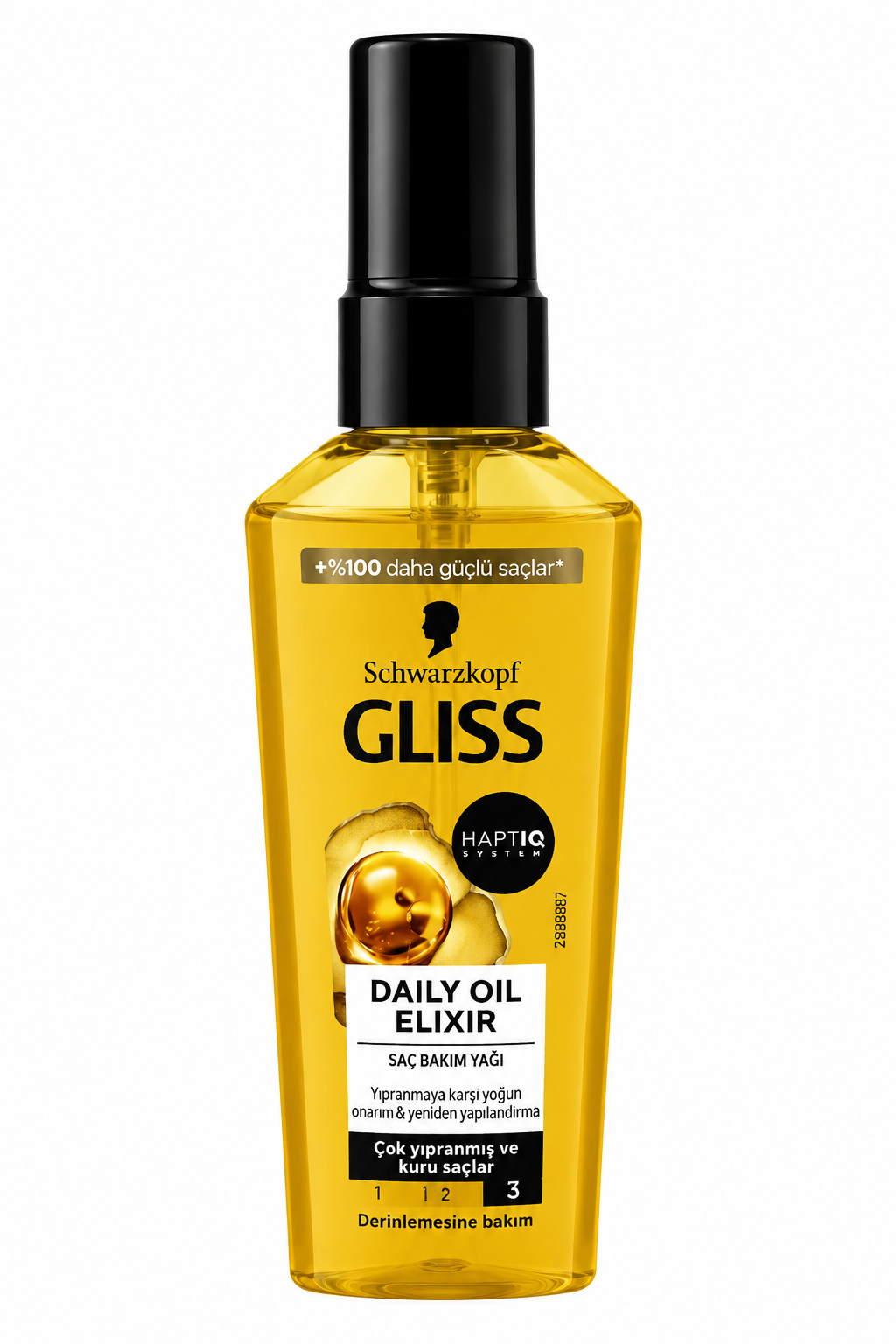 اسپری روغنی مغذی مو شوارتزکوف گلیس مدل Daily Oil Elixir با فناوری HaptiQ حجم ۱۰۰ میلیلیتر