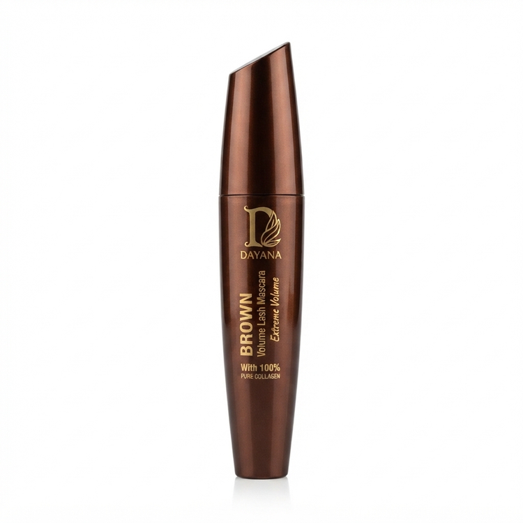 ریمل قهوهای دایانا Dayana Brown Volume Lash Mascara حجم دهنده مژه جعبه قهوهای اورجینال