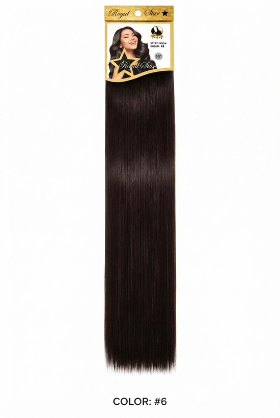 اکستنشن موی الیاف طبیعی Royal Star قهوهای شکلاتی متوسط کد 6