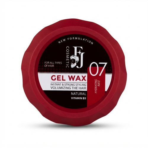 ژل واکس مو اف جی شماره ۰۷ زرشکی حجم دهنده و حالت دهنده قوی حاوی ویتامین B5 - FJ Cosmetic Gel Wax 07